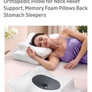 Emircey Contour Memory Foam Neck Pillow - White